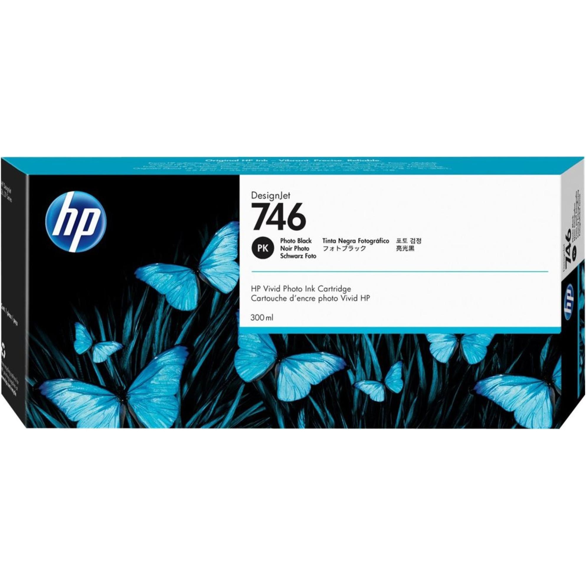 HP, Druckerpatrone, 746 (PBK)
