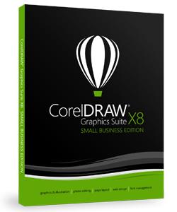 Actual product image Corel Draw Graphics Suite X8 - Small Business Edition (3 User)