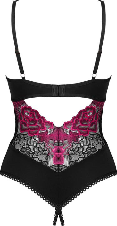 Produktbild Obsessive Rosenty Ouvert Teddy Schwarz/Lila (XXL)