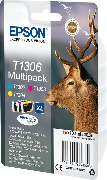 Produktbild Epson T1306 DuraBrite Ultra (M, C, Y)