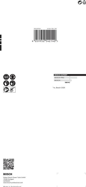 Produktbild Bosch Professional Zubehör EXPERT C470 Schleifpapier mit 14 Löchern für Schwingschleifer, 115 x 280 mm, G 100, 10-tlg. (100)