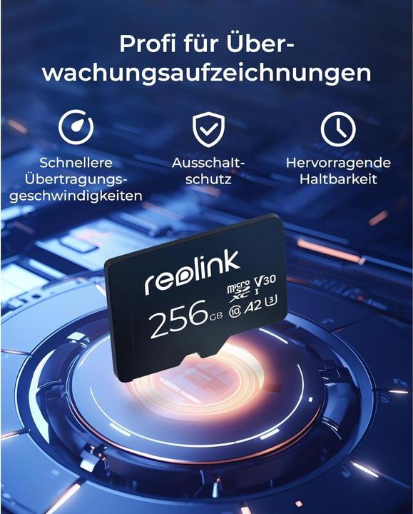 Image du produit Reolink MicroSD (256 Go, microSD, U3)