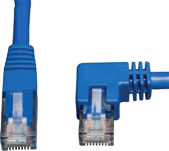 Eaton Right-Angle Cat6 Gigabit Molded UTP Ethernet Cable RJ45 Right-Angle M to RJ45m Blue (CAT6, 0.91 m)