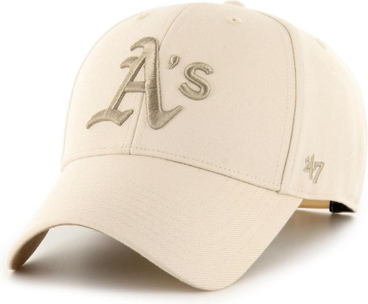 Actual product image 47 Brand Snapback Cap - SURE SHOT Oakland Athletics beige