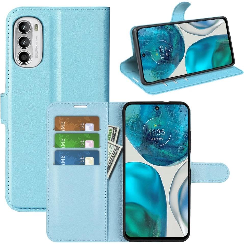 Thumbnail - Screenguard Motorola Moto G52 Leather Guard Lederhülle (Motorola Moto G52), Smartphone Hülle, Blau