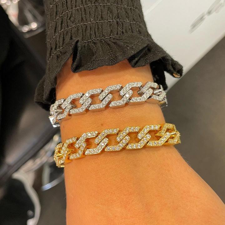 Immagine prodotto Celine Estelle Bracciale in acciaio con CZ (10 MM) (Acciaio)