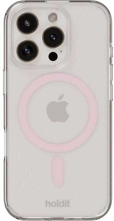 Actual product image Holdit MagSafe Case iPhone 16 Pro Pink/Transparent (Apple iPhone 16 Pro)