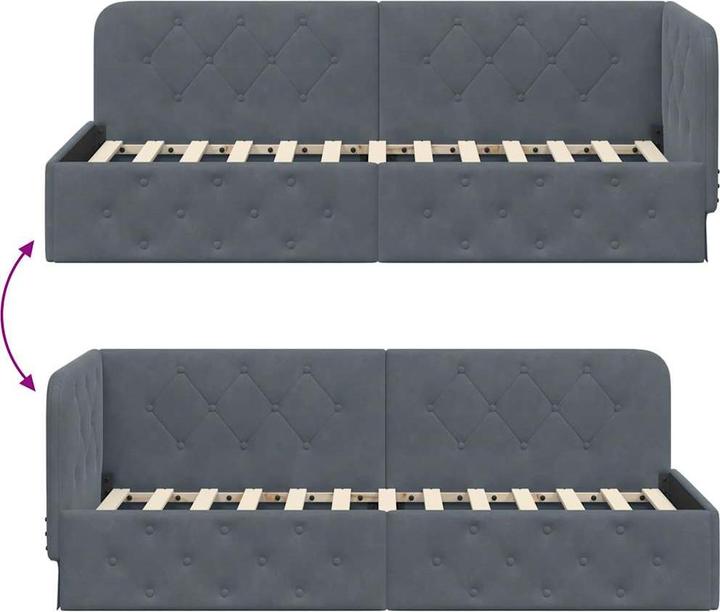 Image du produit vidaXL Eckbettgestell (80 x 200 cm)