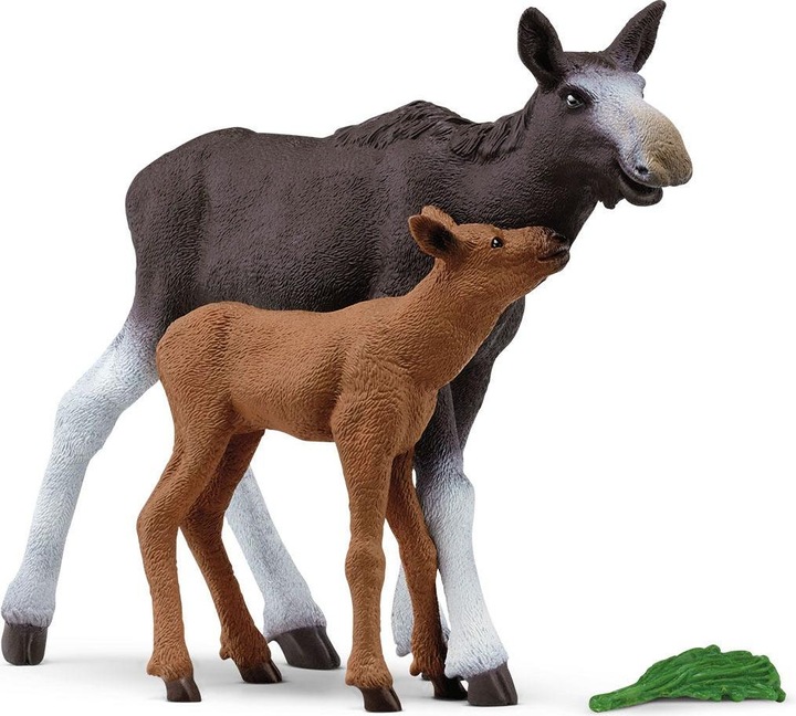 Actual product image Schleich Moose cow with calf