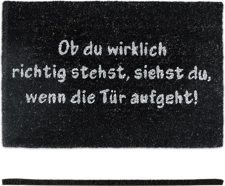 Relaxdays Doormat coconut (40 x 60 x 1 cm)