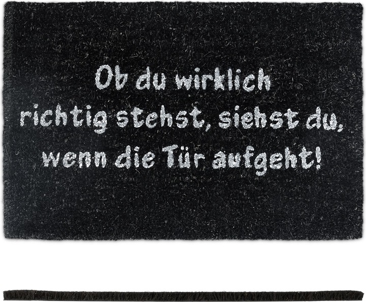 Relaxdays Doormat coconut (40 x 60 x 1 cm)
