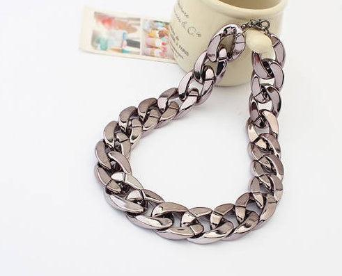 Produktbild Hermex NEU TREND Fette dicke Halskette Halsband - Kupfer (Kunststoff)