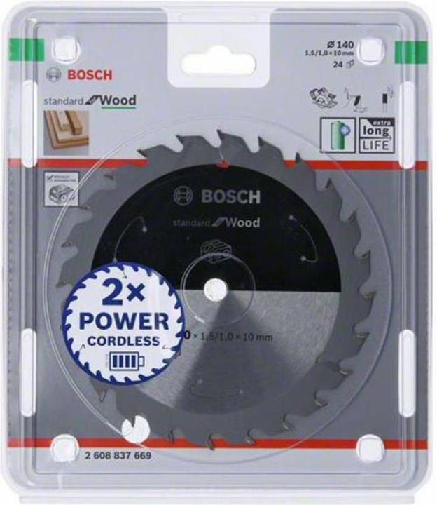 Produktbild Bosch Professional Zubehör PRO Wood cordless Kreissägeblatt, 140 x 1,5 x 10 mm