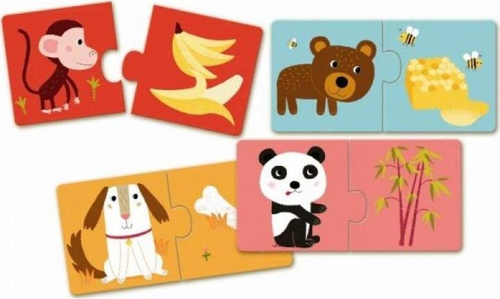 Actual product image Djeco Puzzle Duo At Table (10 pieces)