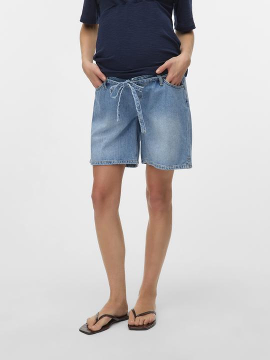 Produktbild Mamalicious Locker geschnitten Mid Rise Shorts Jeans-Shorts