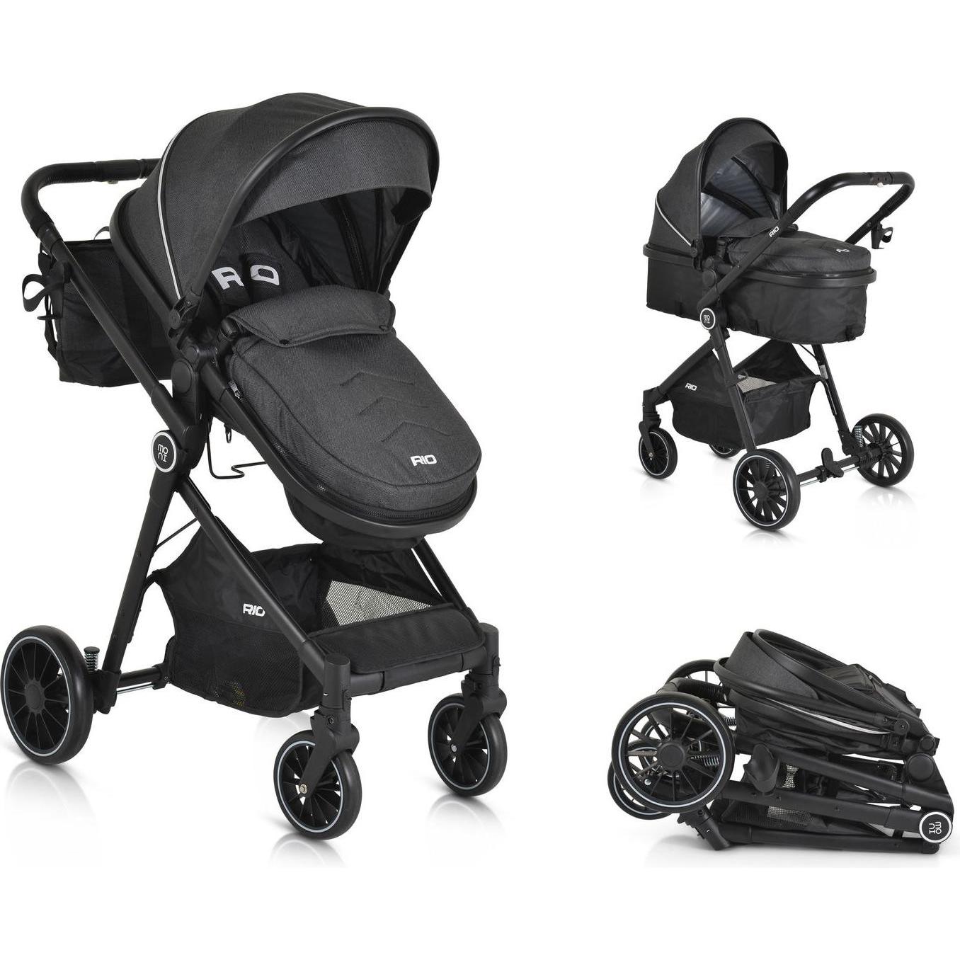 Thumbnail - Moni, Kinderwagen, Kombikinderwagen 2 in 1 Rio 22 kg