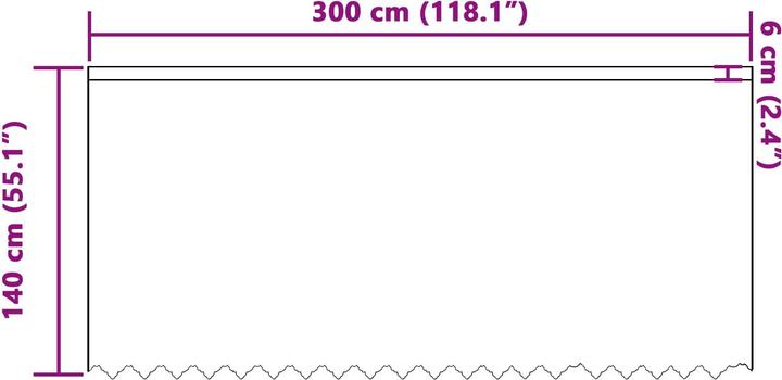 Produktbild vidaXL Spitzenvorhang (300 x 300 cm)