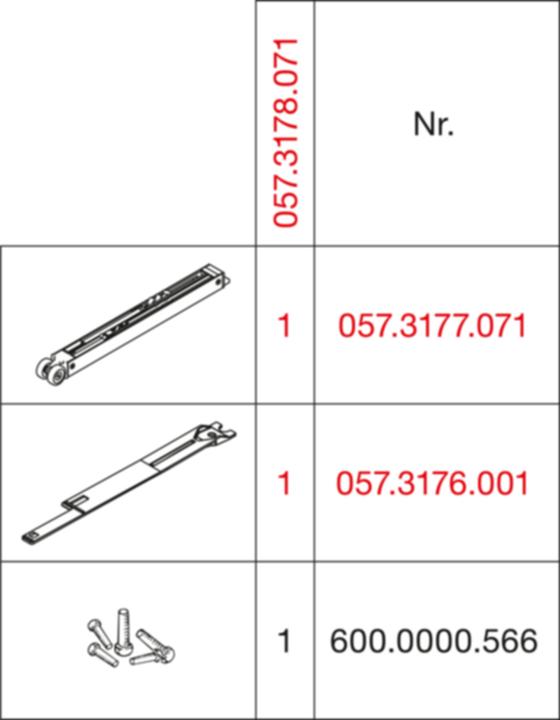Produktbild HAWA Dämpfeinzug Porta 100