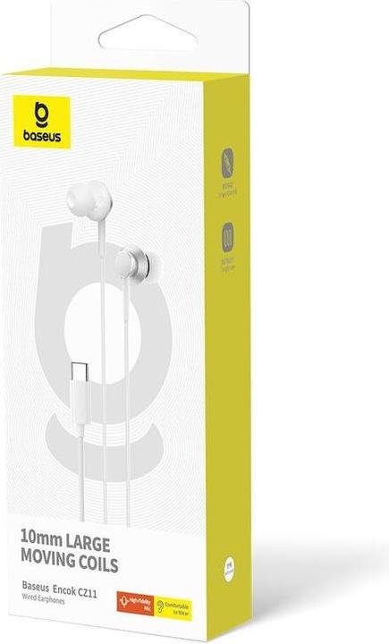 Immagine prodotto Baseus Cuffie Encok CZ11 (bianco) (Cablato)