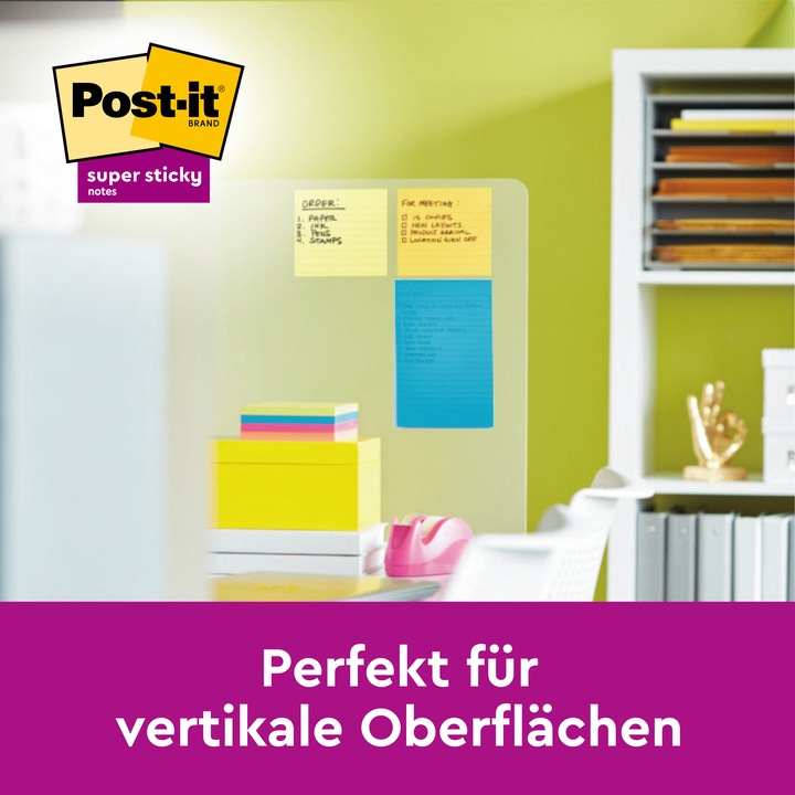 Image du produit Post-it Notes super collantes (12,5 x 20,5 cm)