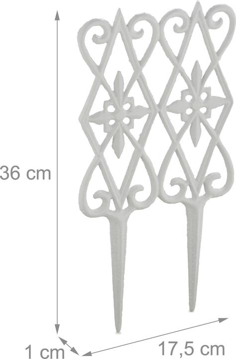 Image du produit Relaxdays 2x clôture de parterre (1 cm)