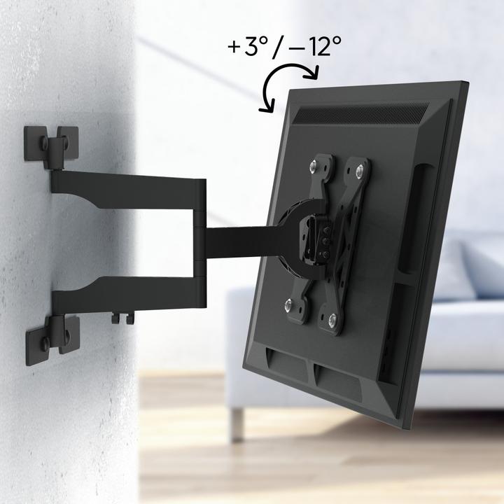 Immagine prodotto Hama Supporto a parete per TV, girevole, inclinabile, extrapiatto, 229 cm (90") fino a 40 kg (Muro, 90", 40 kg)