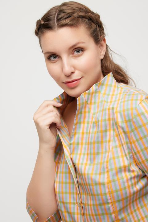Actual product image Ulla Popken Country Style Plaid Blouse (46, 48)
