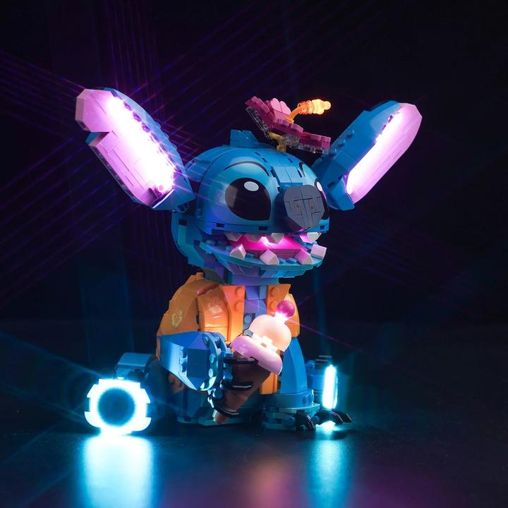 Image du produit BrickBling Set de lumière LED pour LEGO Stitch (43249) incl. télécommande
