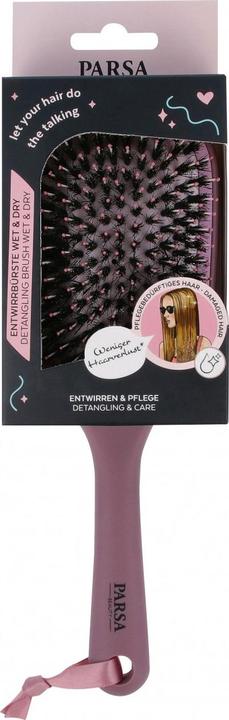Image du produit Parsa Beauty Parsa brosse à cheveux professionnelle Paddle Wet & Dry, vieux rose