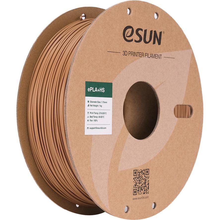 eSUN EPLA+HS 1,75mm LIGHT BROWN 1kg (PLA+, 1.75 mm, 1000 g, Braun), 3D Filament, Braun