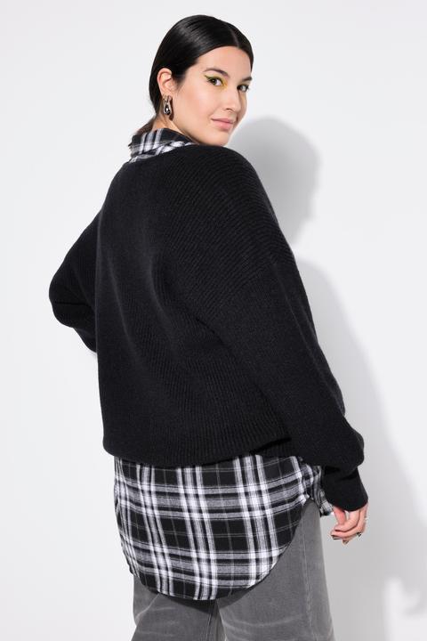 Immagine prodotto Studio Untold Maglione dal taglio squadrato in morbida maglia a costine (42, 44)
