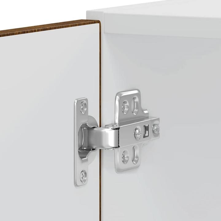 Image du produit vidaXL Armoires de cuisine 2 pcs. Lucca brun imitation chêne Matériau dérivé du bois (60 x 57 x 207 cm)