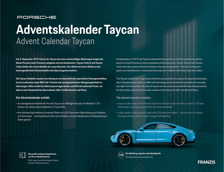 Actual product image Franzis Porsche Taycan