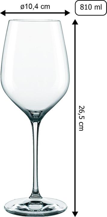 Actual product image Nachtmann Bordeaux glasses Supreme (81 cl, 4 Glasses, Red wine glasses)