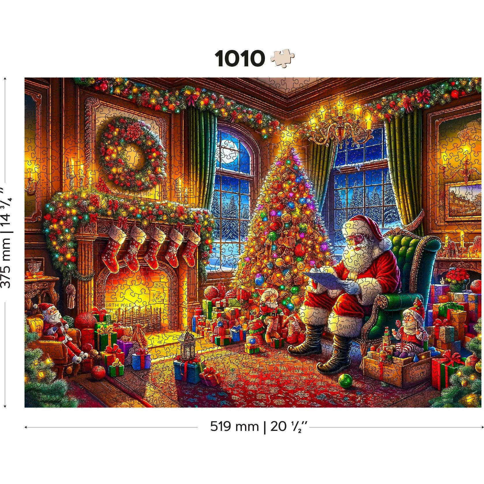 WoodenCity WOODEN CITY The Magic of Christmas Eve 1000 Wooden Puzzle Jigsaw Puzzle with unique shapes (1000 pezzi)