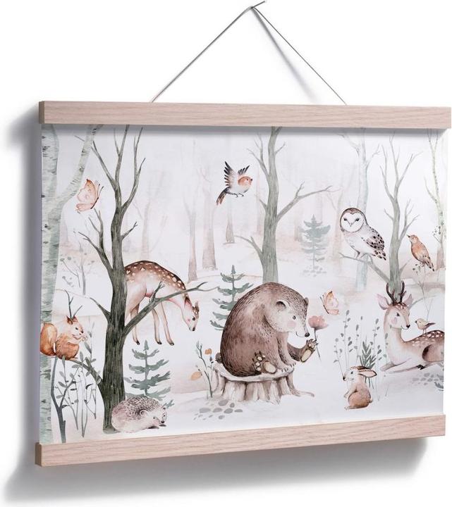 Immagine prodotto Trenddeko Amici animali nella foresta (80 x 60 cm)