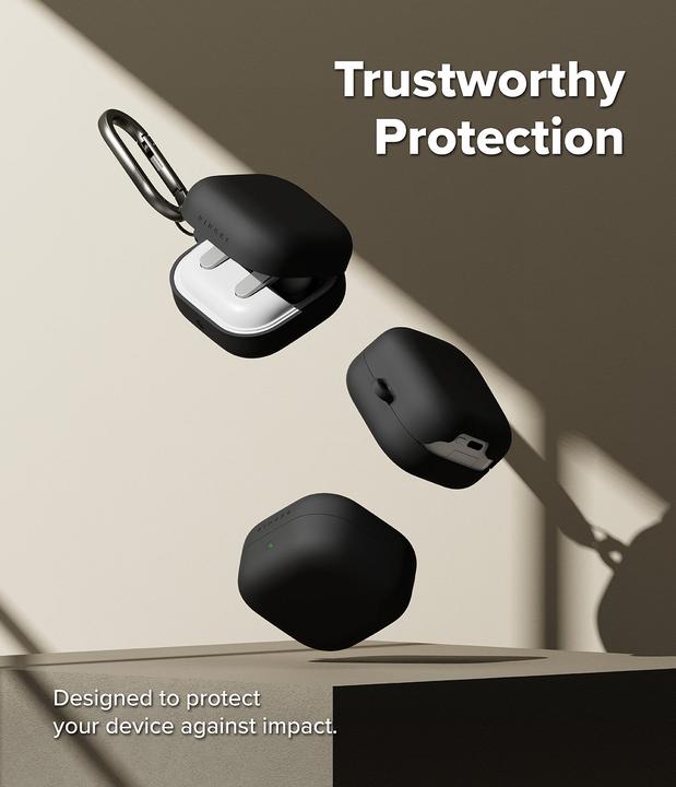 Produktbild Ringke - Silicone - Xiaomi Redmi Buds 4 Pro - Black (Ladecase Hülle)