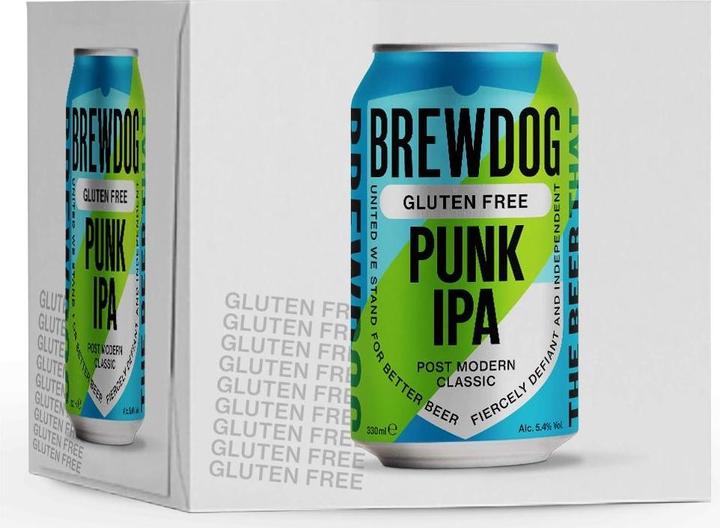 BrewDog Punk IPA is the beer that started a revolution - available in gluten free after 15 years. (4 x 33 cl)