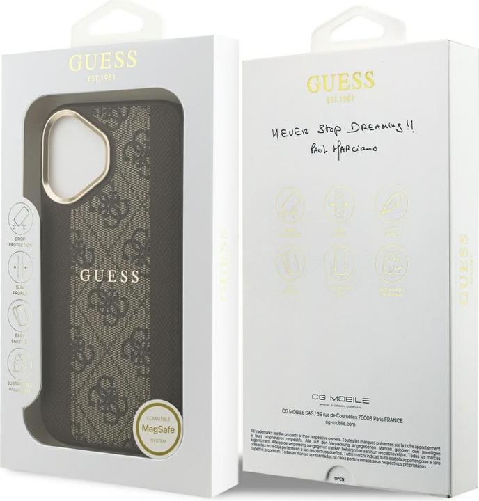 Produktbild Guess - Hardcase 4G - iPhone 17 - Brown (Apple iPhone 17)