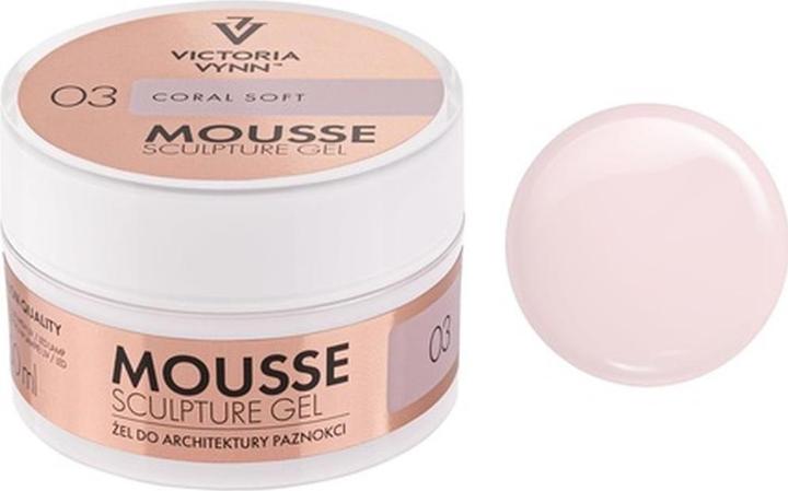 Actual product image Visconti Di Modrone Victoria Vynn Mousse Sculpture Gel 50ml New Thixotropic Gel New Coral Soft 03 (New Soft Coral, Gel-Effect Nail Polish)