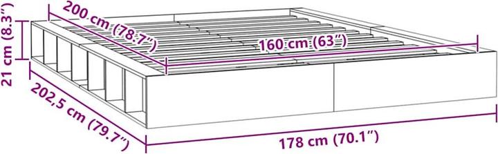 Actual product image vidaXL Jemma (160 x 200 cm)