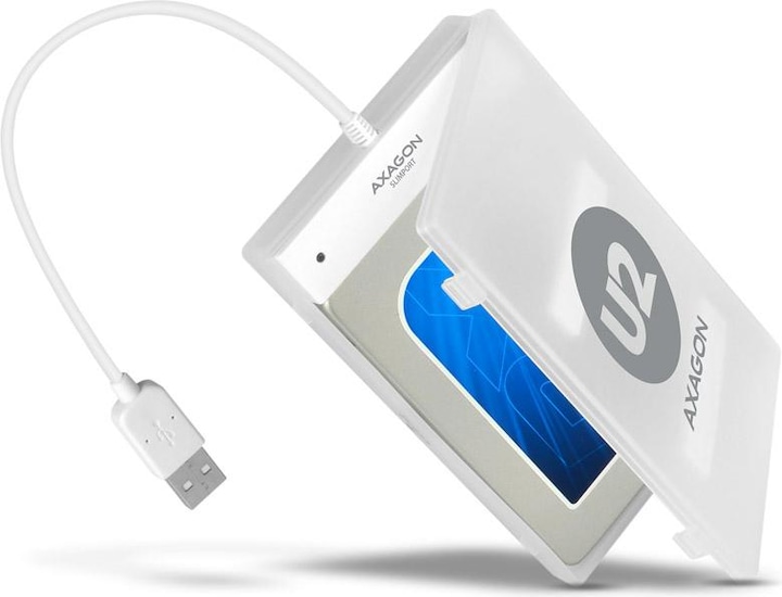 Image du produit Axagon ADSA-1S6 Adaptateur SLIMPort, USB 2.0, 2.5" SSD/HDD, SATA - avec boîtier (2.5")