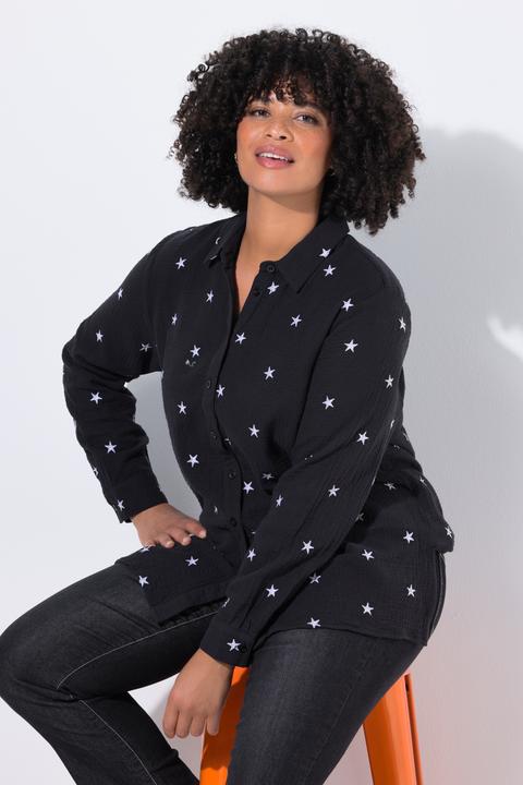 Immagine prodotto Angel of Style Blusa di mussola dal taglio oversize con ricami floreali (56)