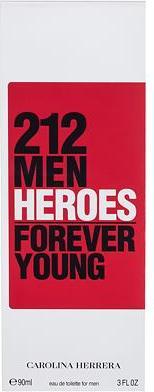 Actual product image Carolina Herrera 212 Men Heroes (Eau de toilette, 90 ml)