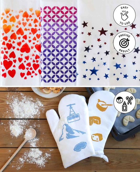 Actual product image I Am Creative Happy Birthday stencil, A5