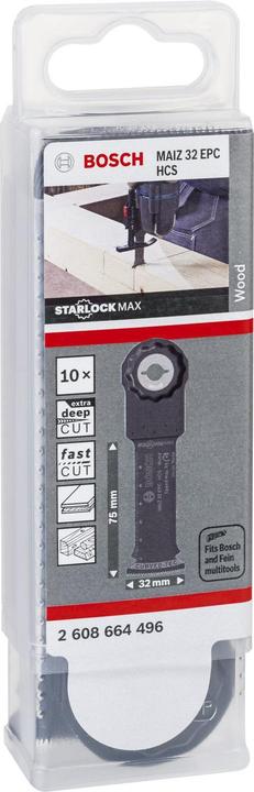 Actual product image Bosch Professional Zubehör HCS Dip Saw Blade MAIZ 32 EPC. Wood. 80 x 32 mm. pack of 10