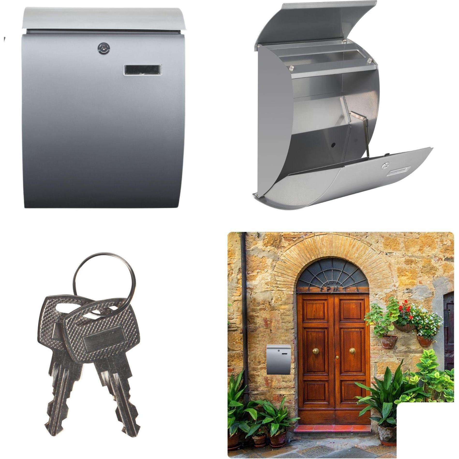 Thumbnail - Velleman, Briefkasten, Briefkasten - Nice - Silber