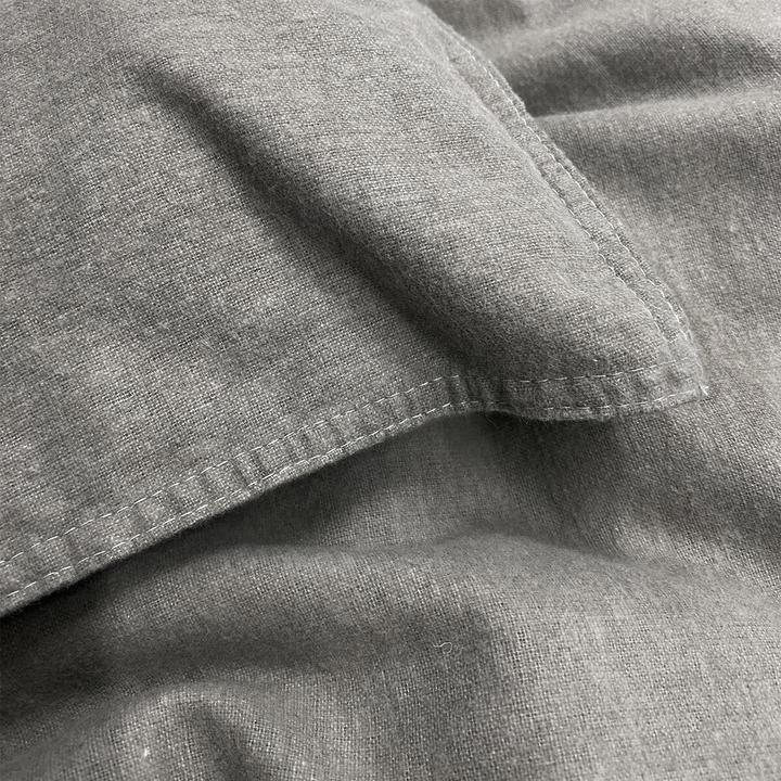 Actual product image H.G. Hahn-Haustextilien Hahn Flanell Bettwäsche Stone-Washed (Bedding set, 155x220 cm + 80x80 cm)