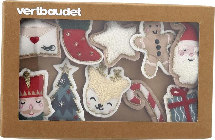 Produktbild Vertbaudet 10er-Set weihnachtliche Deko-Anhänger aus Filz (10-teilig)