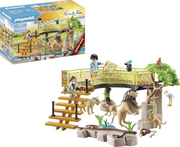 Image du produit Playmobil Les lions dans l'enclos (71192, Playmobil Family Fun)